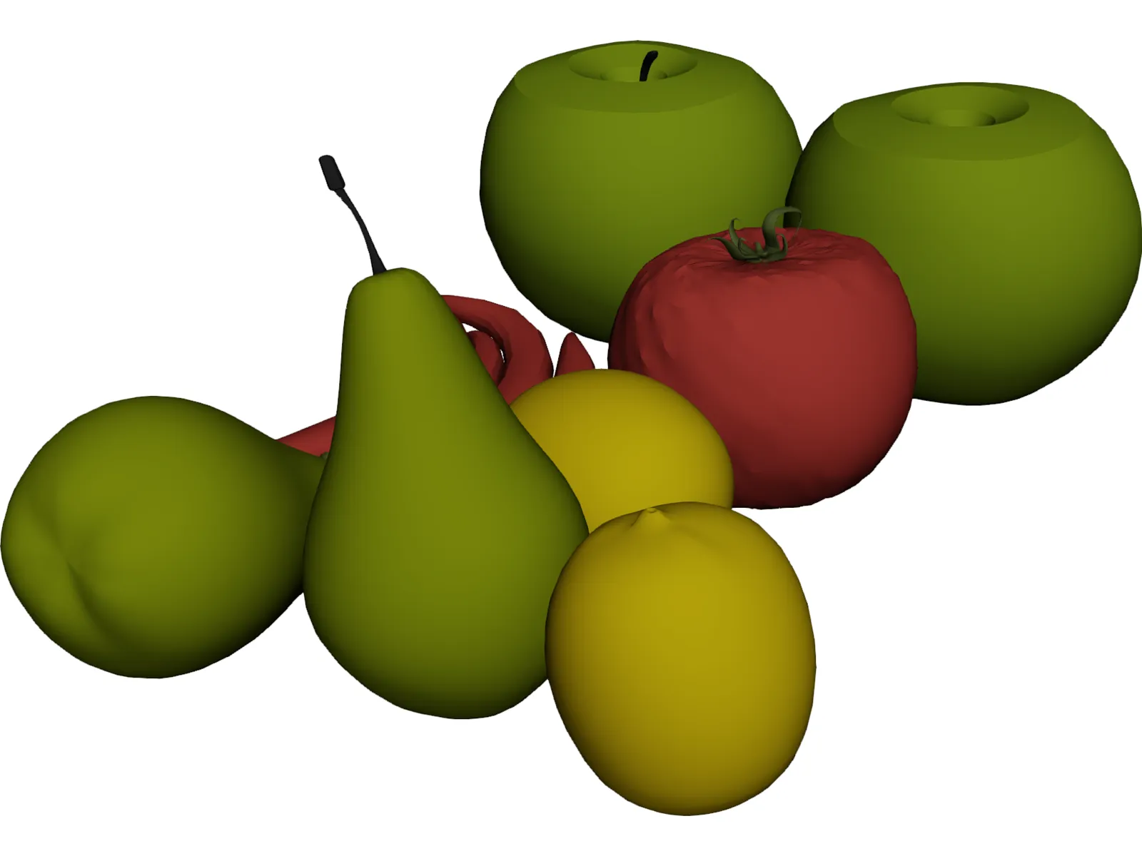 Fruits and Vegetables 3D Model