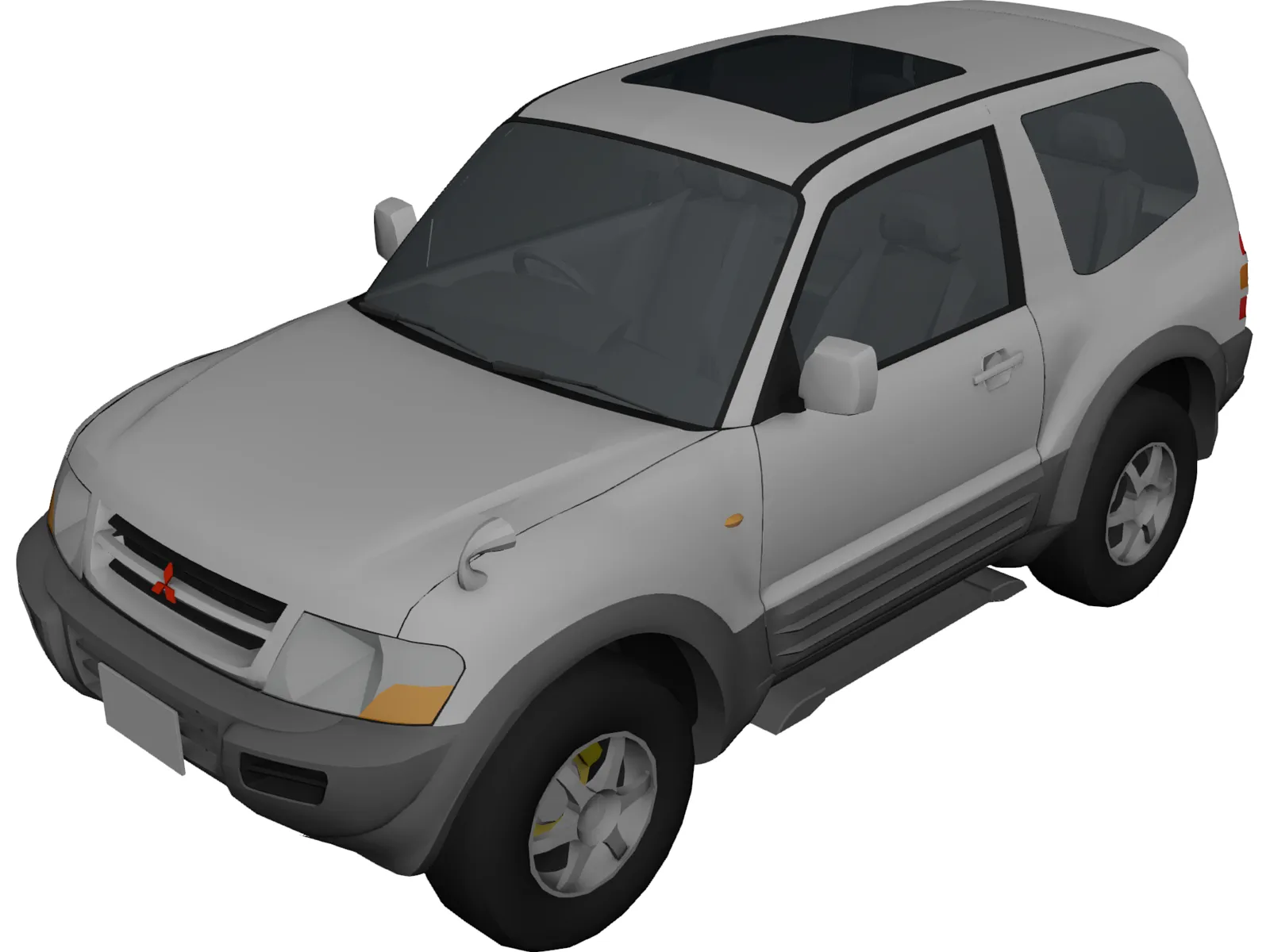 Mitsubishi Pajero 3-door (1999) 3D Model