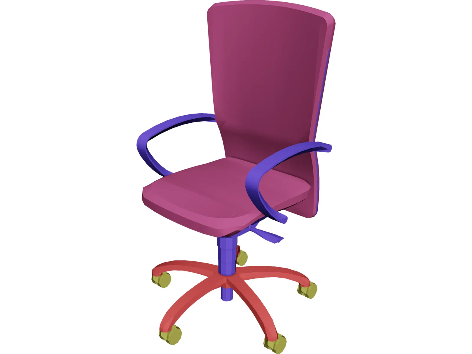 Chair Arms Hiback 3D Model