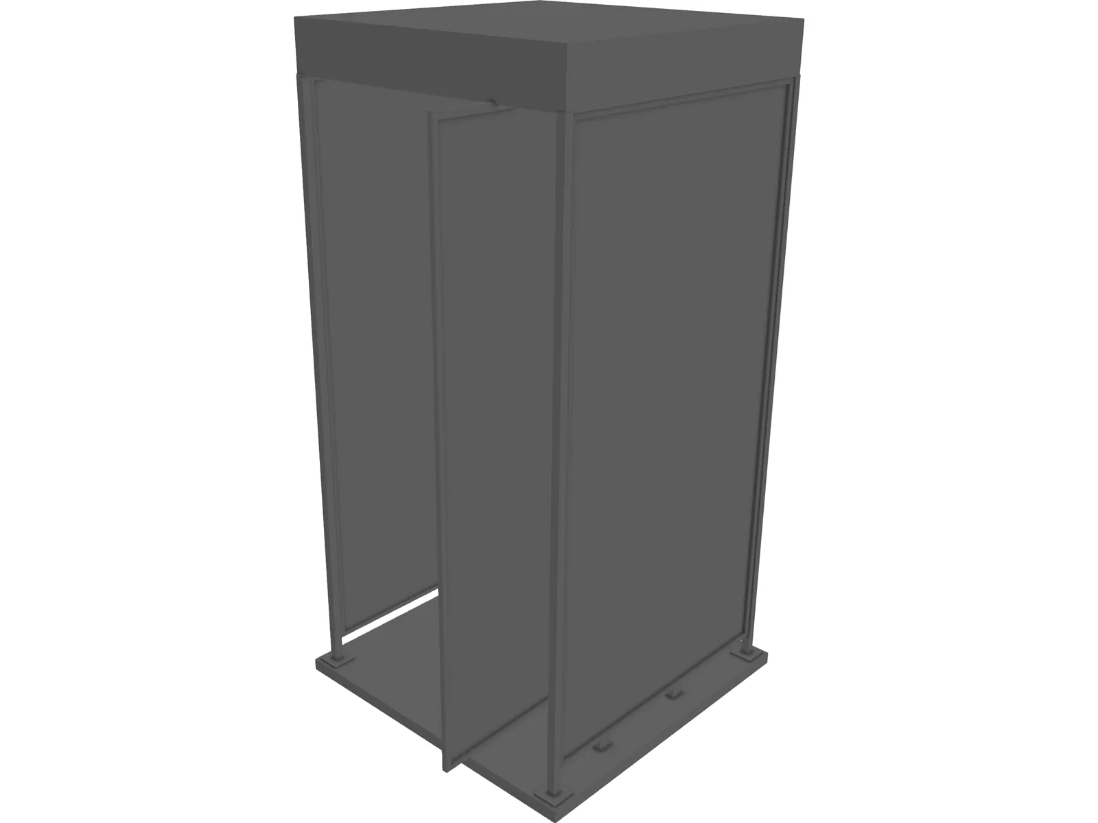 Phone Booth Japanese 3D Model