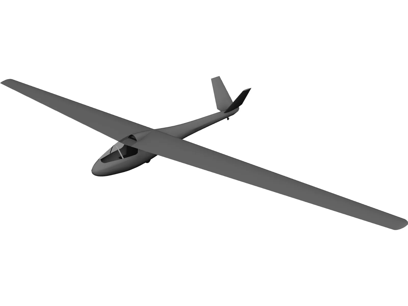 Segelfliegen Glider 3D Model