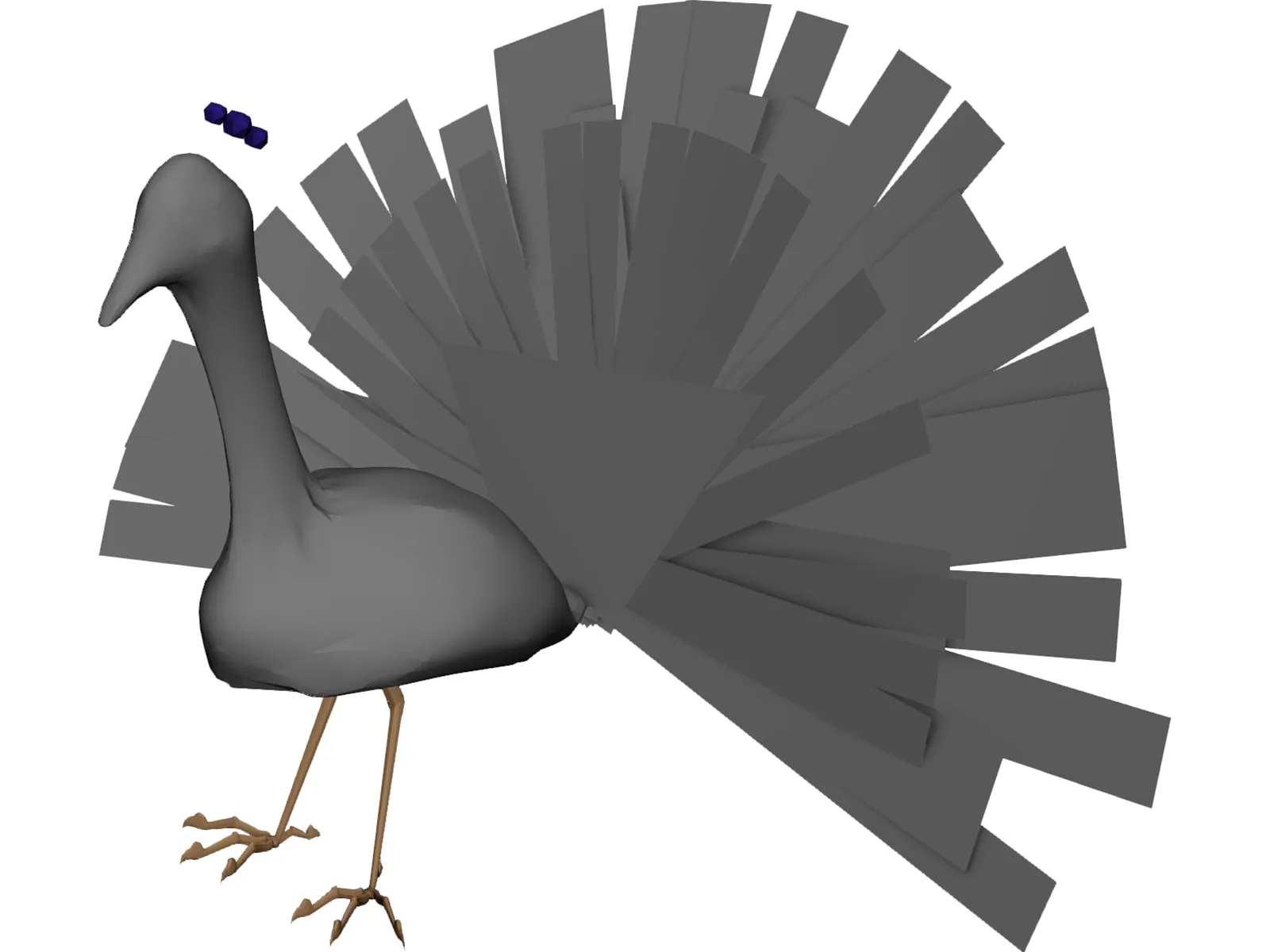 Peacock 3D Model