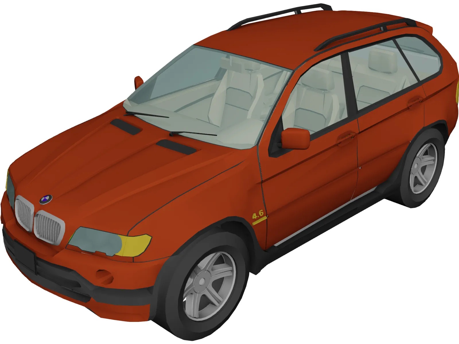 BMW X5 4.6i (2001) 3D Model