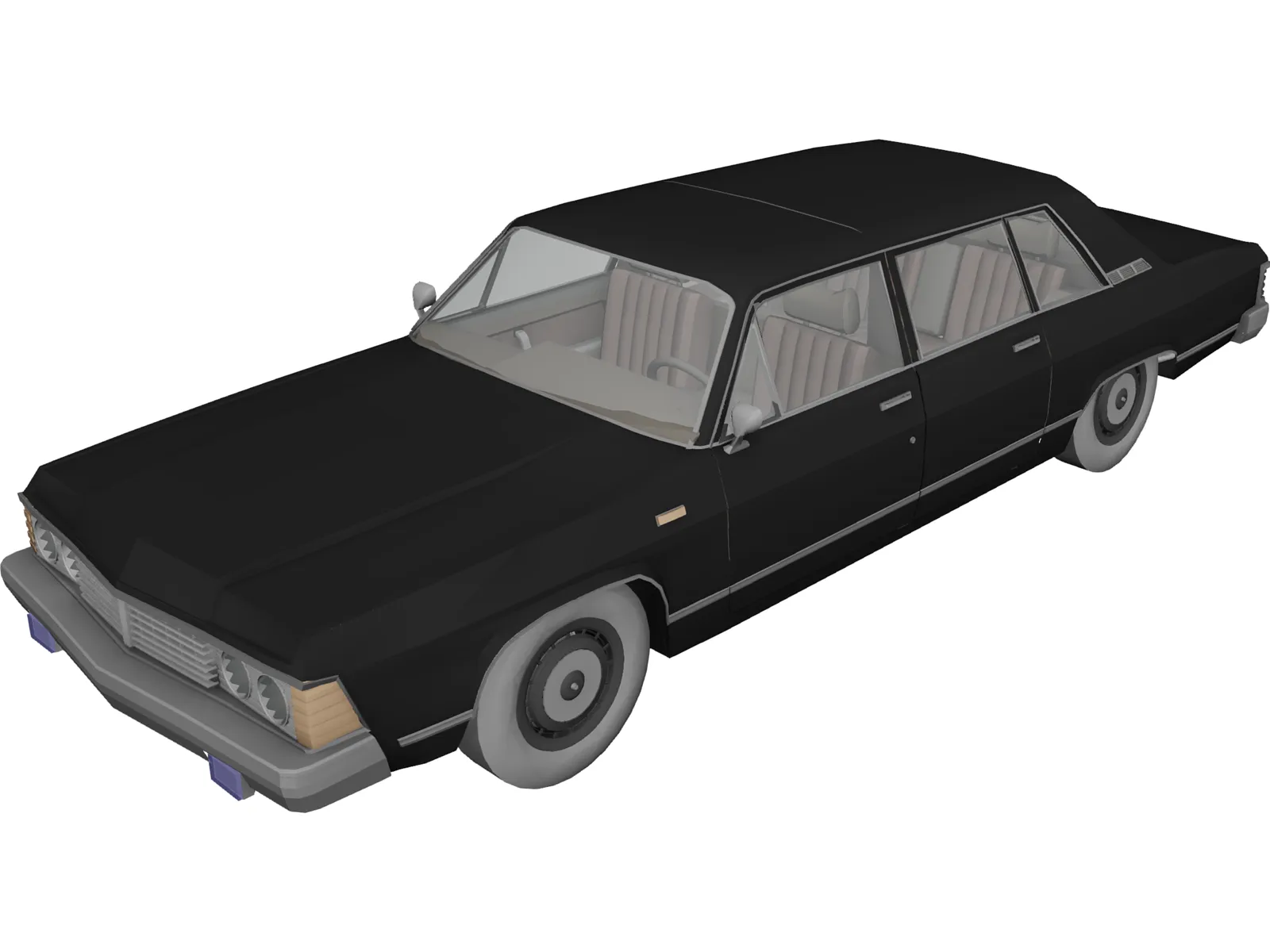 GAZ-14 Chaika (1977) 3D Model