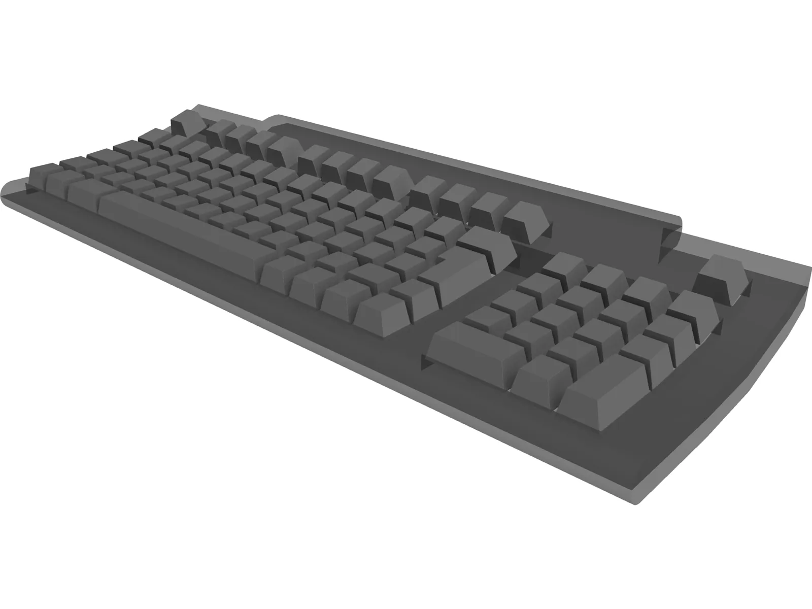 Keyboard Apple 3D Model