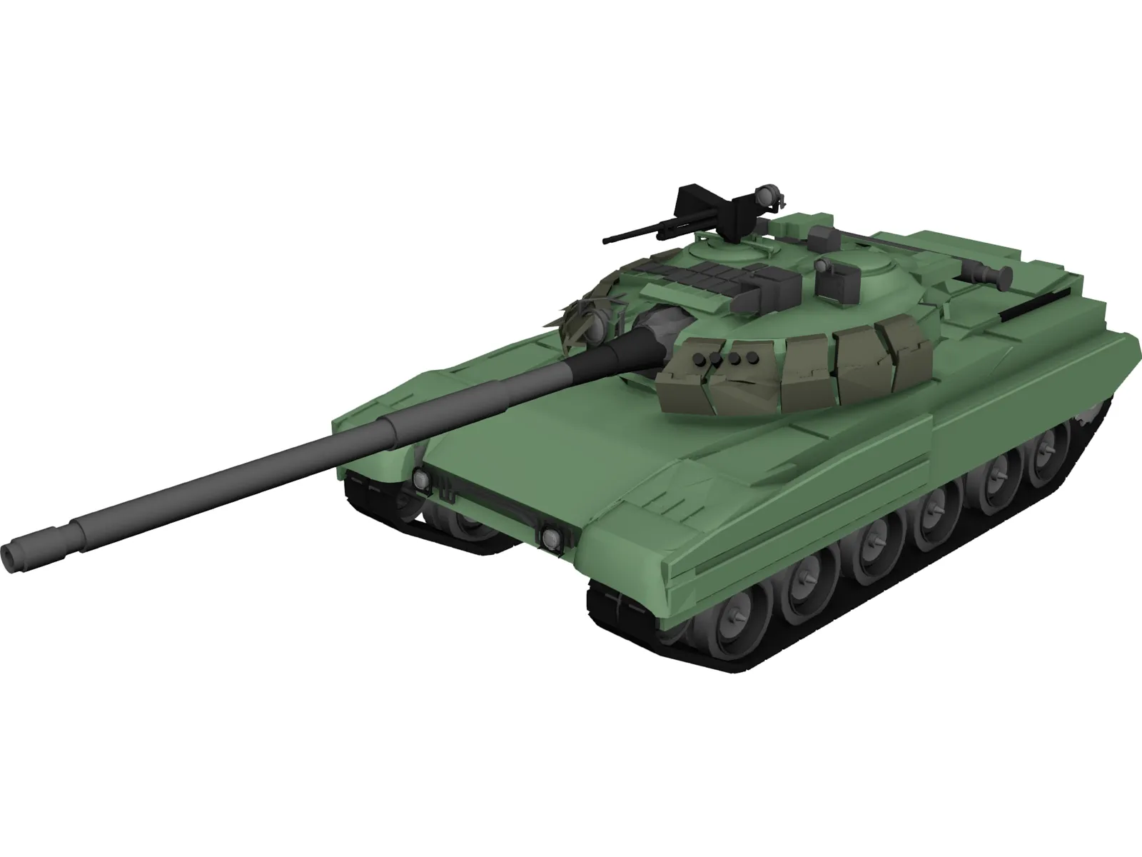 T90 Russian Main Battle Tank (MBT) 3D Model