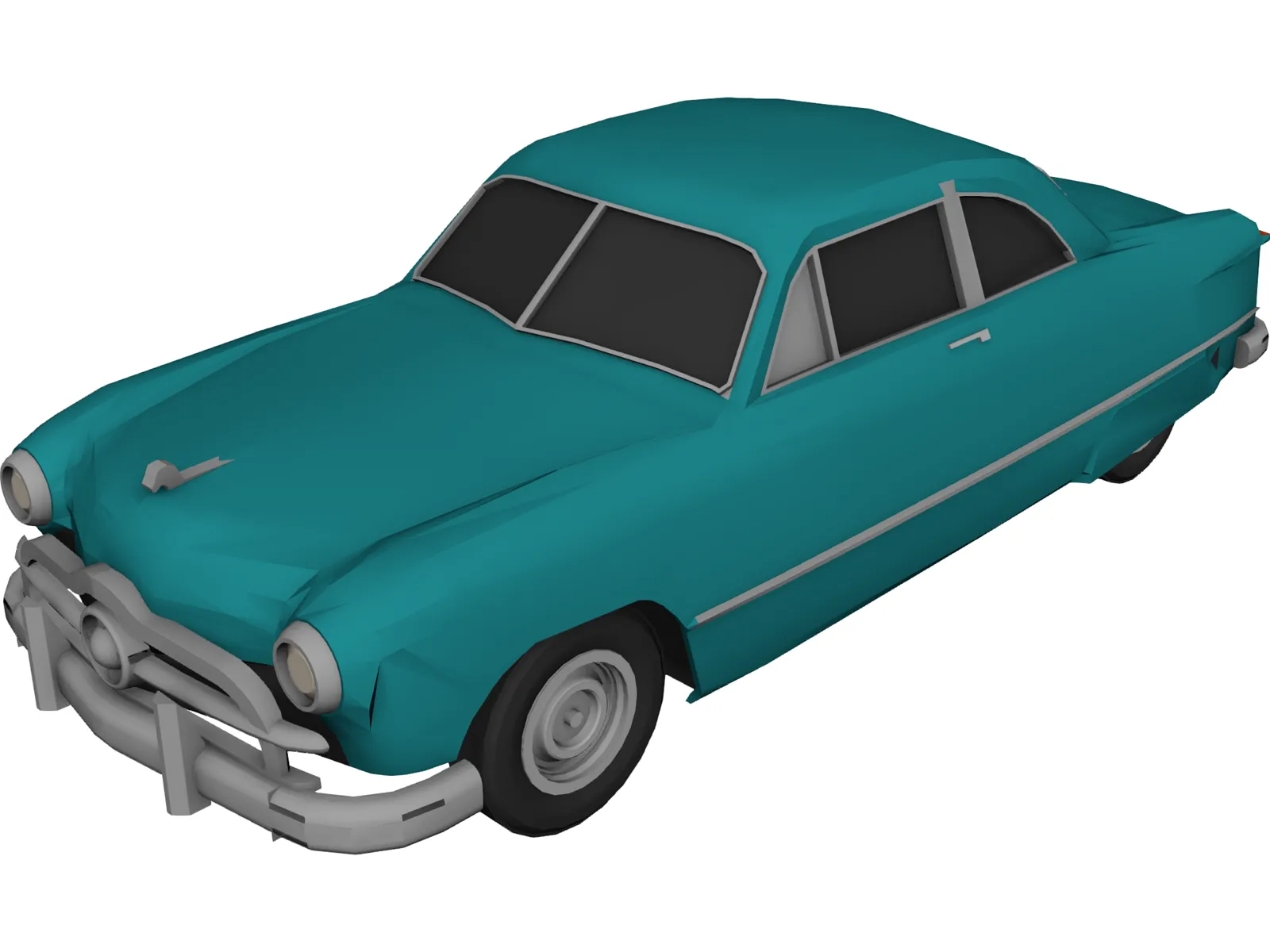 Ford Club Coupe Classic (1949) 3D Model