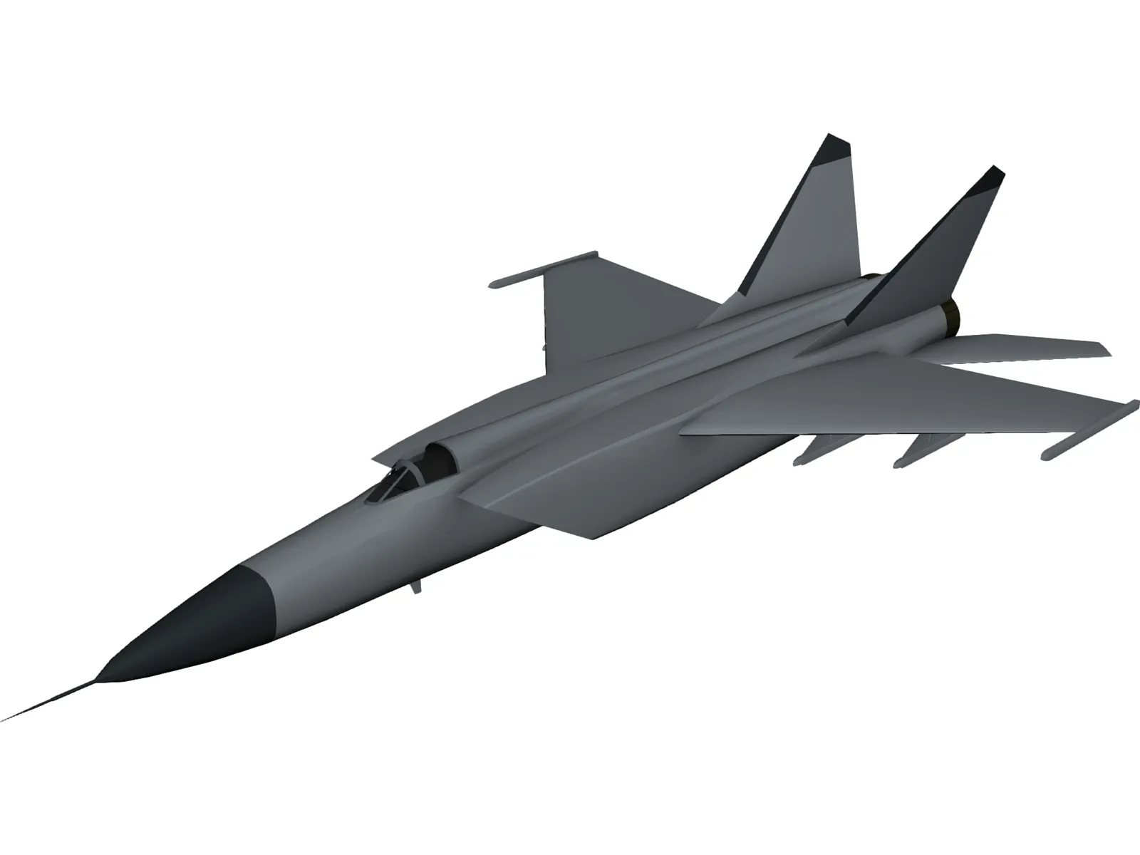 MiG-25 Foxbat 3D Model