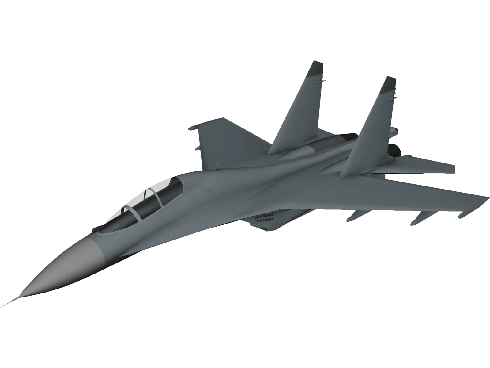 Sukhoi Su-27 Flanker B 3D Model