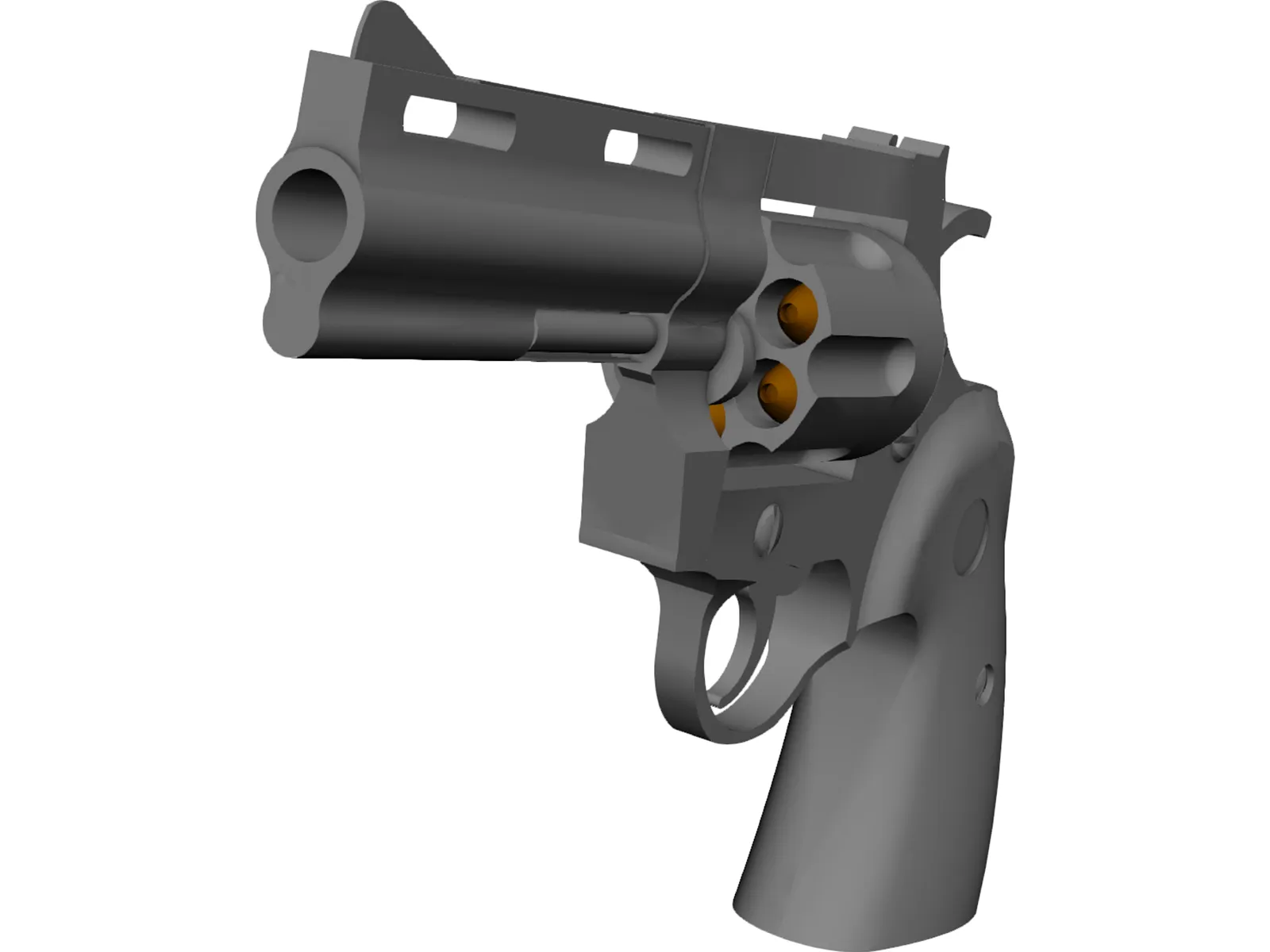 Colt Python 4 Inch Combat 3D Model