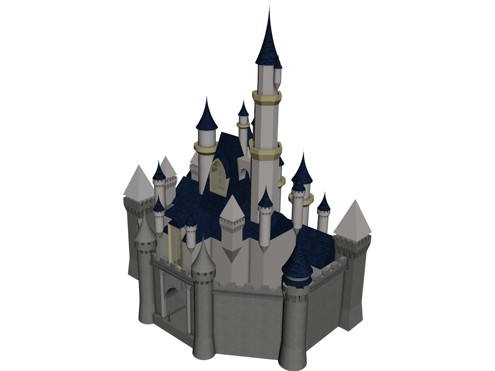 Cinderella Disney Castle 3D Model