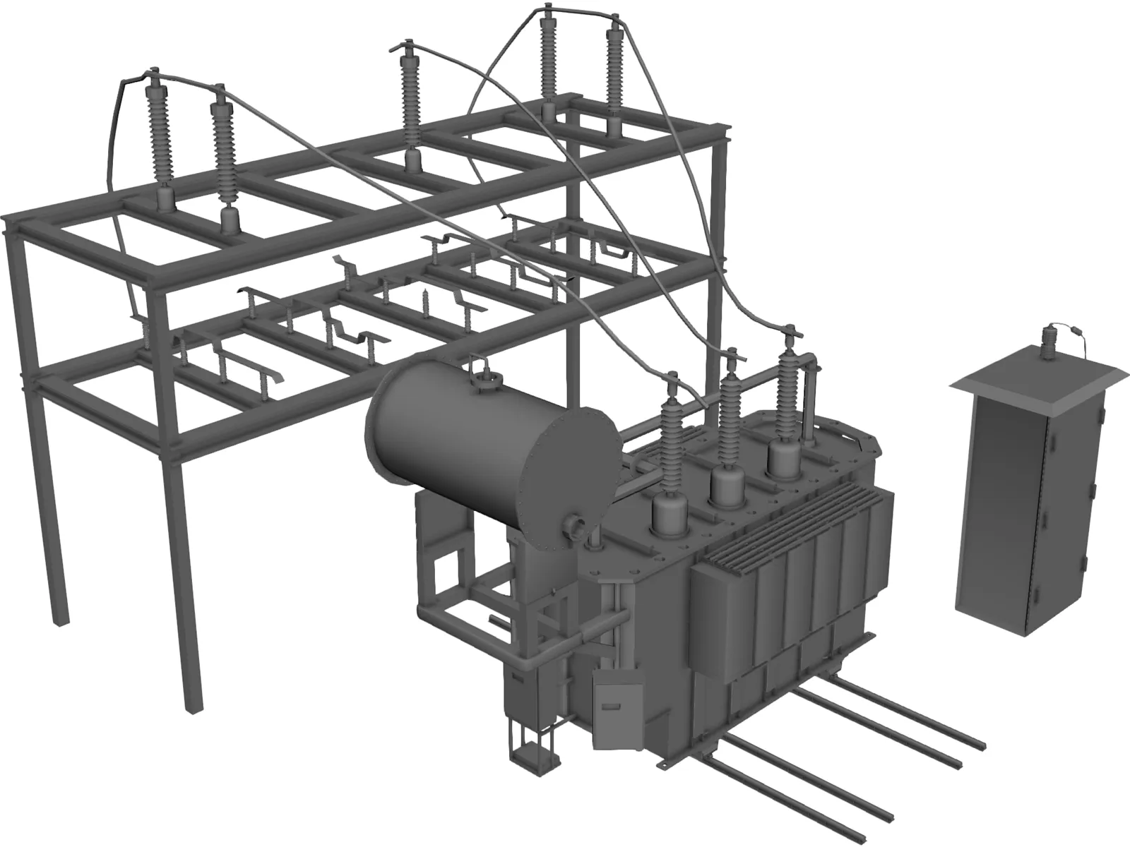 Electric Pole 3D Model