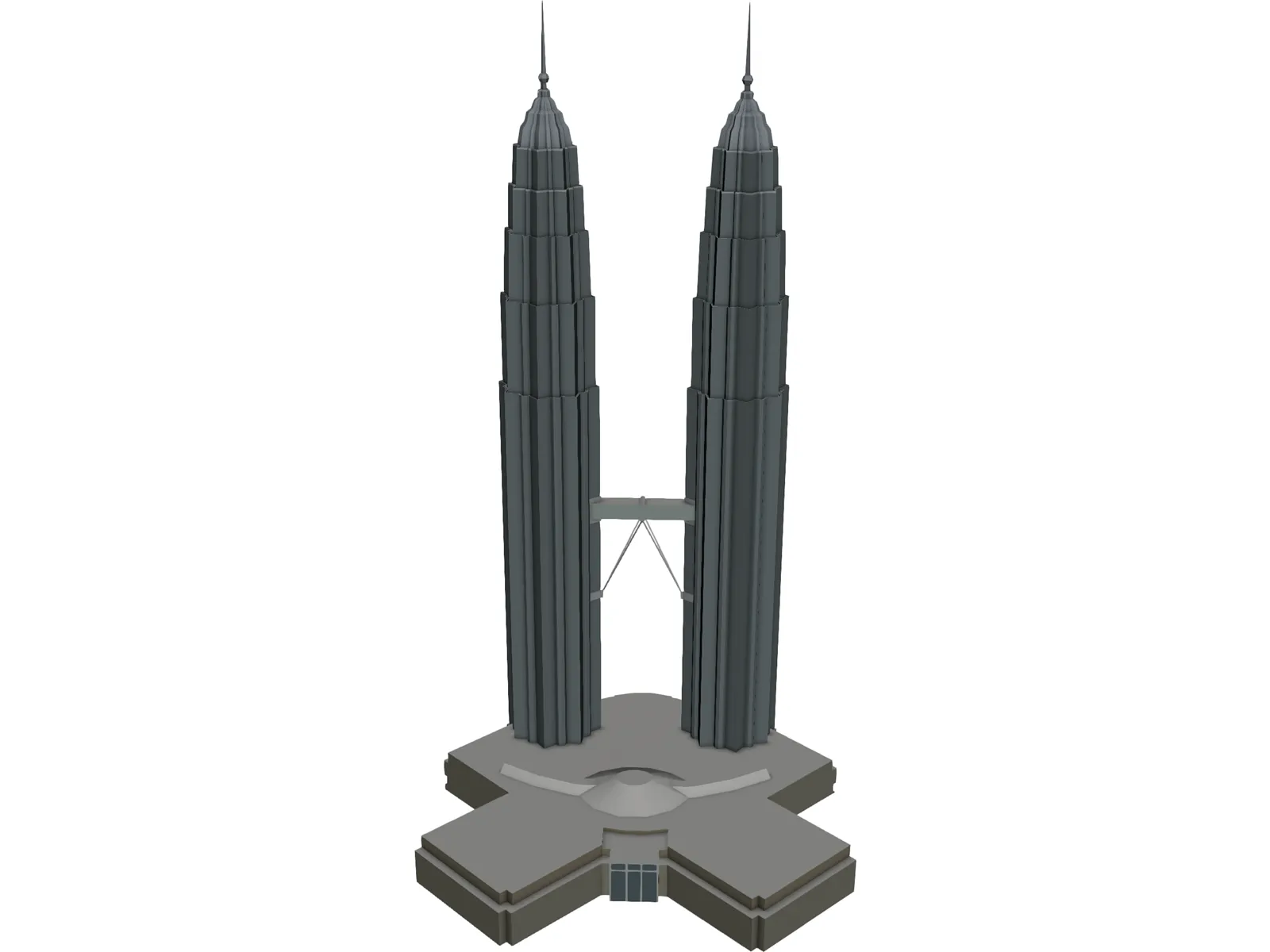 Petronas Twin Tower 3D Model