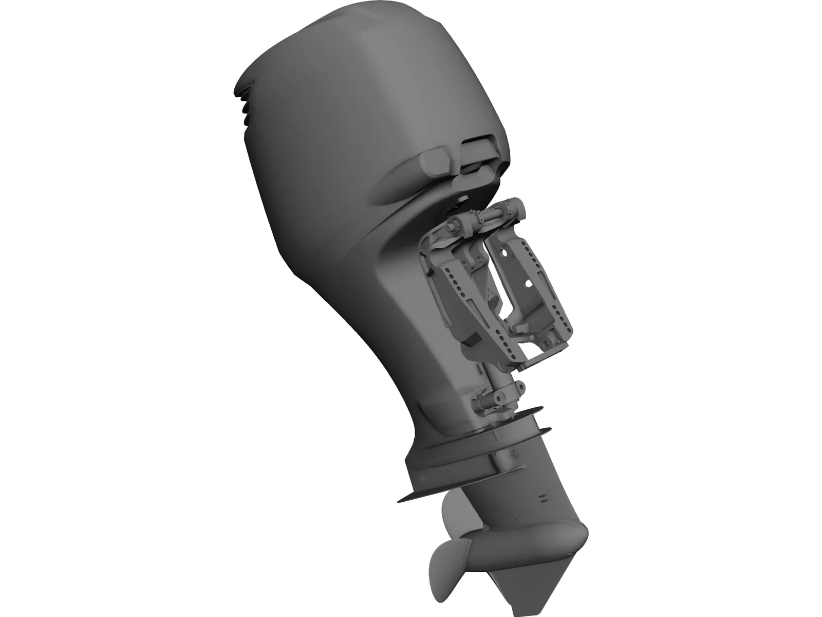 Outboard Engine Suzuki 250 3D Model