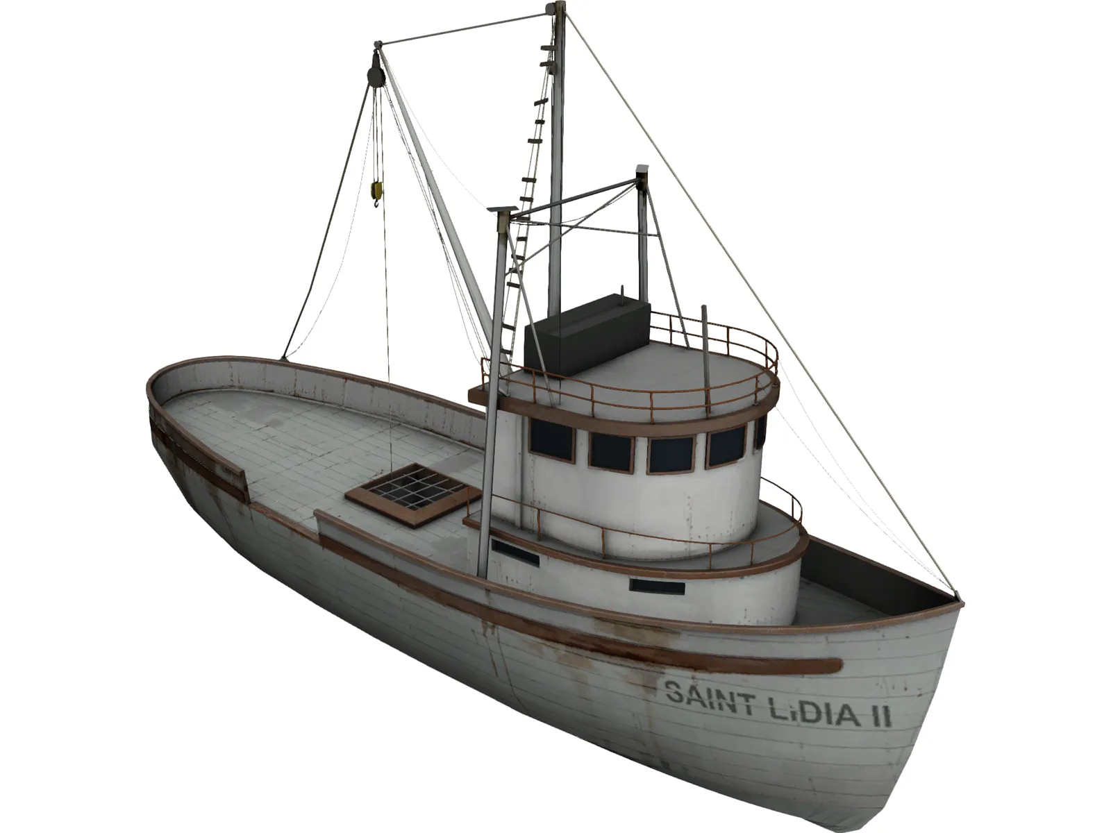 Fishing Boat 3D Model