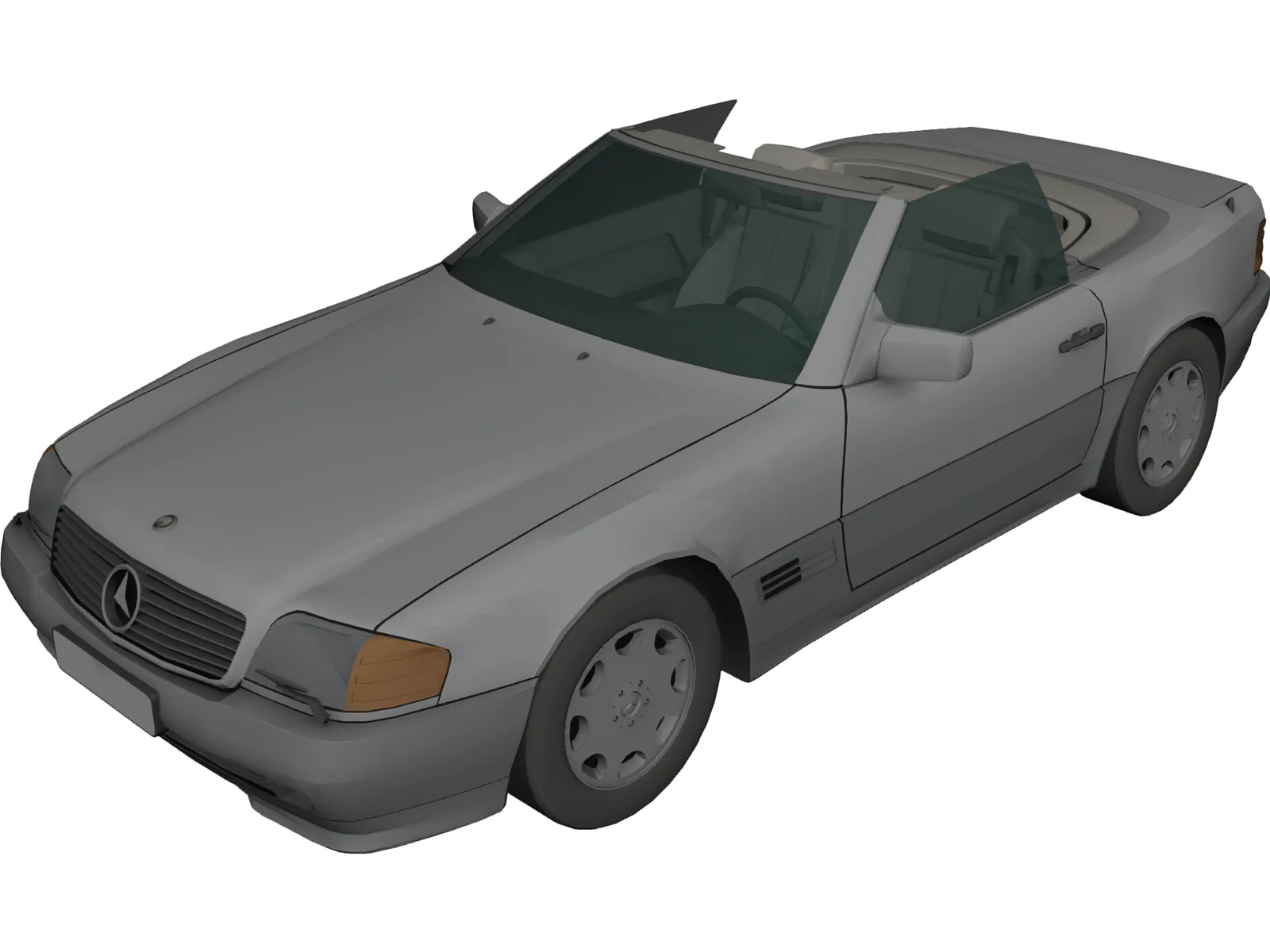 Mercedes-Benz 500SL 3D Model