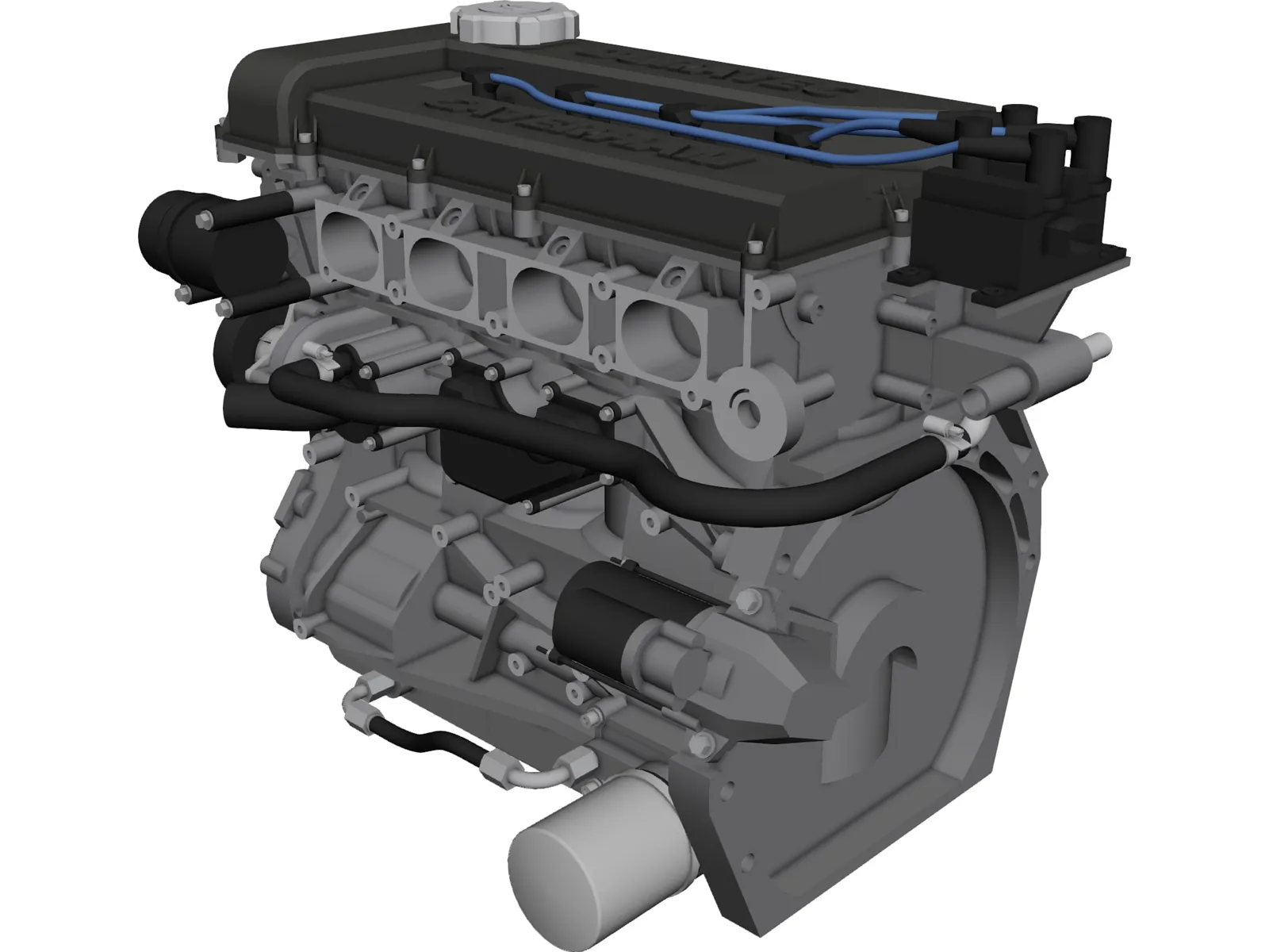 Caterham Duratec Engine 3D Model