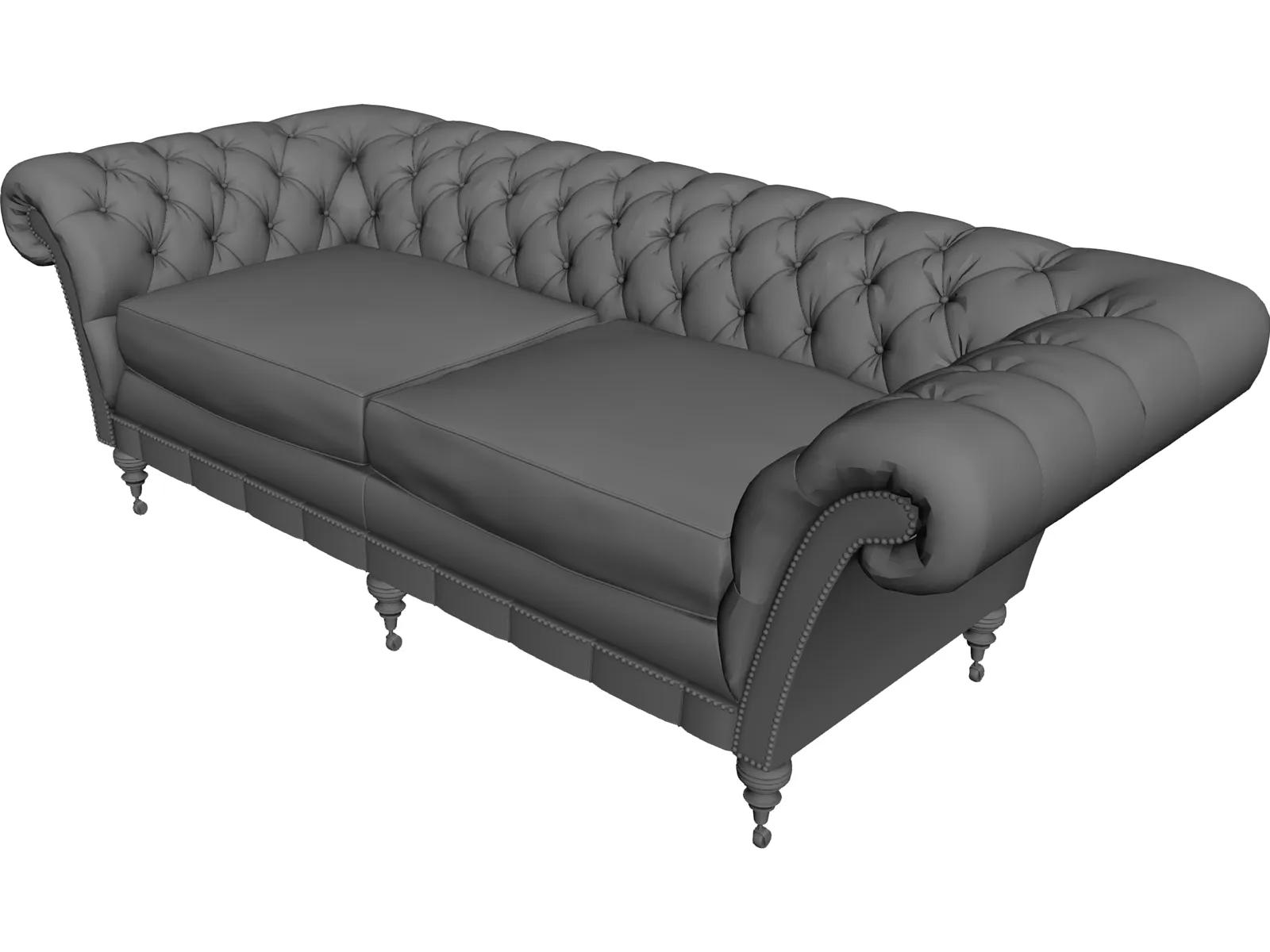 Sofa Chasterfield 3D Model