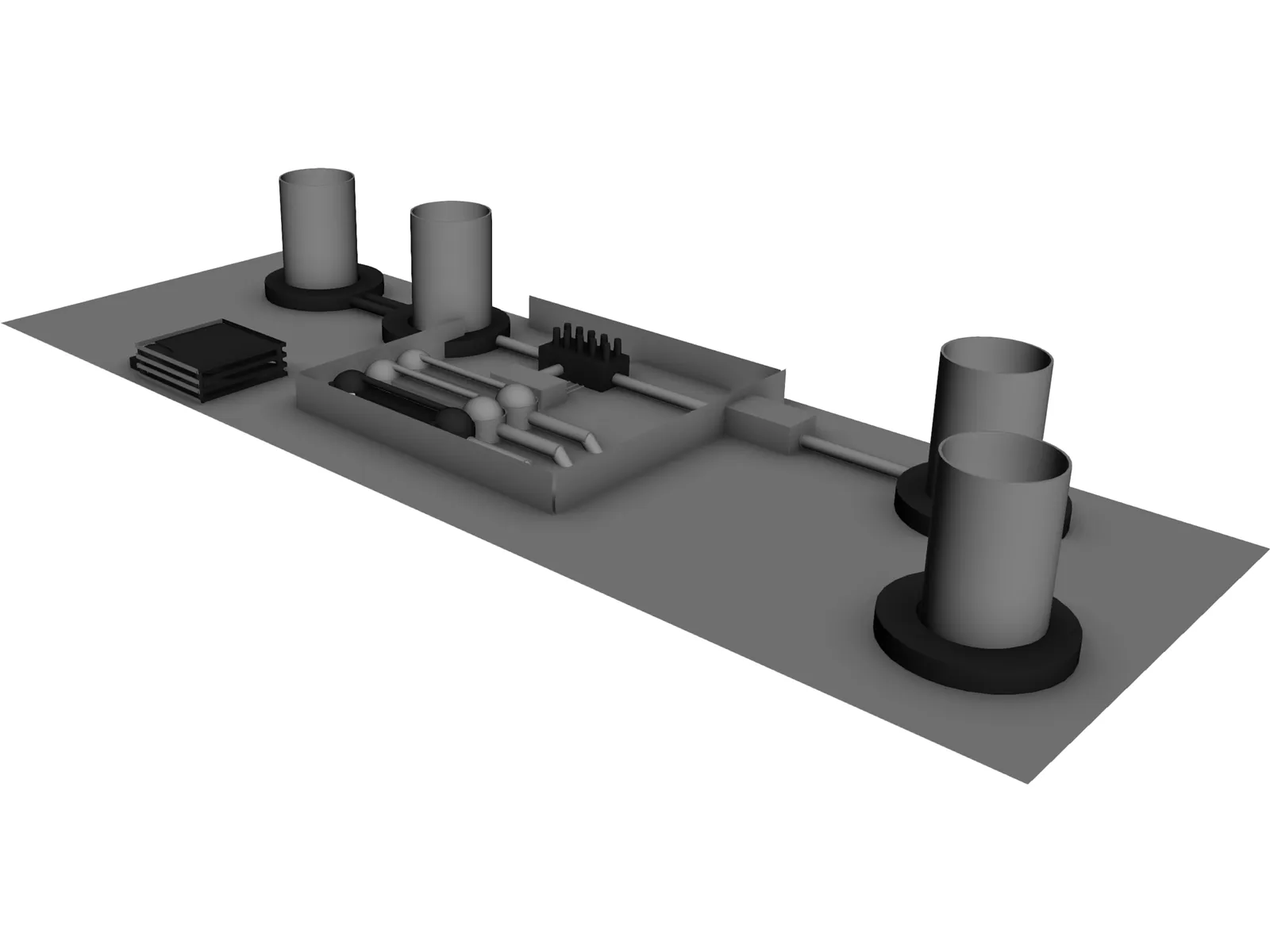 Nuclear Power Plant 3D Model