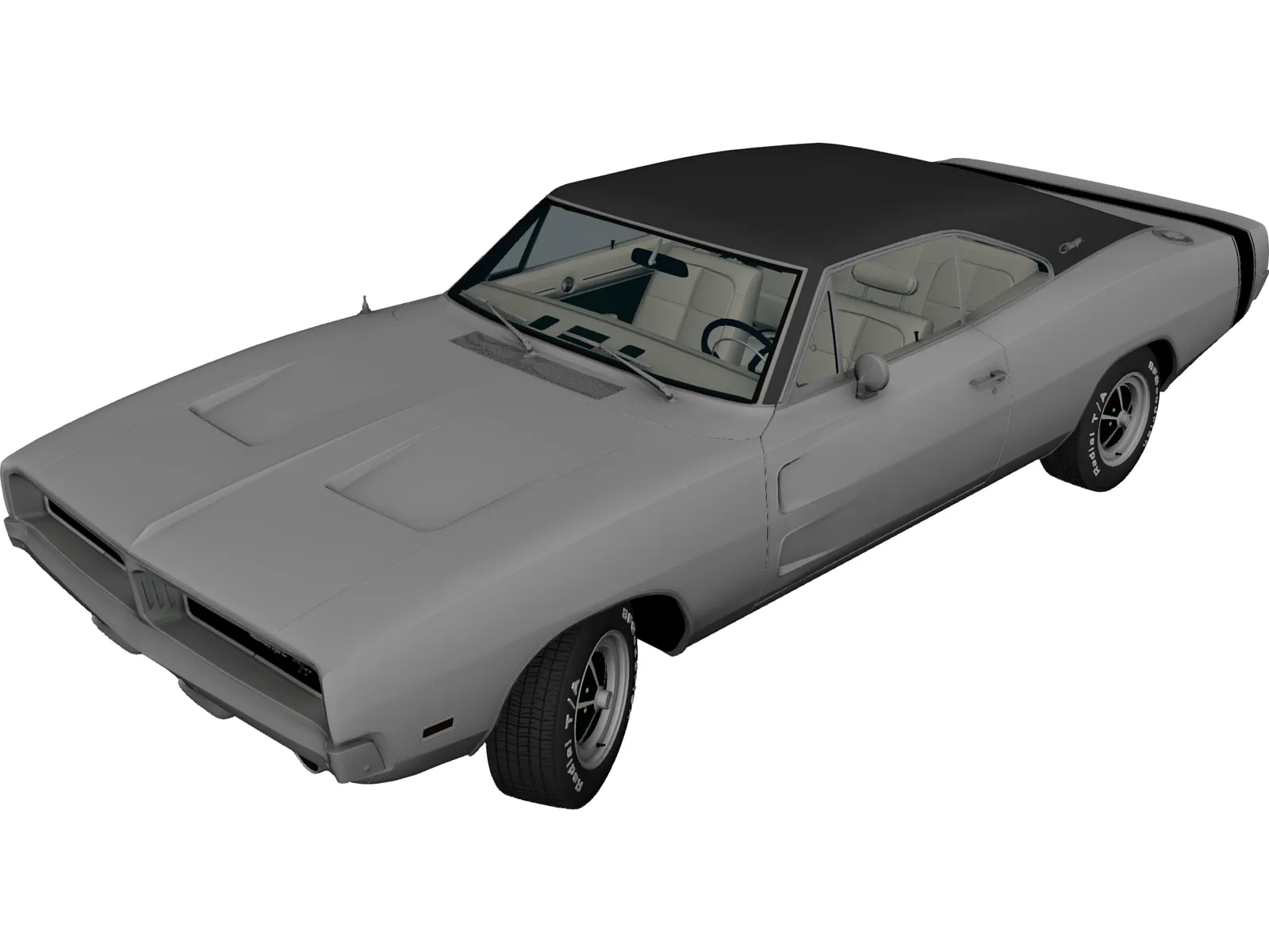 Dodge Charger R-T (1969) 3D Model