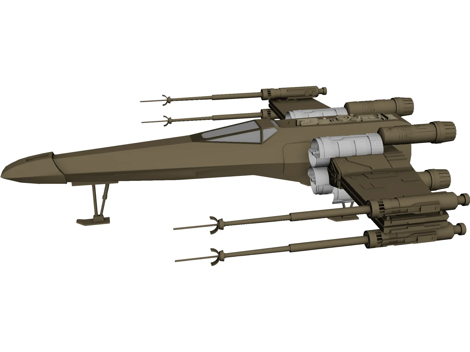 Star Wars X-Wing 3D Model