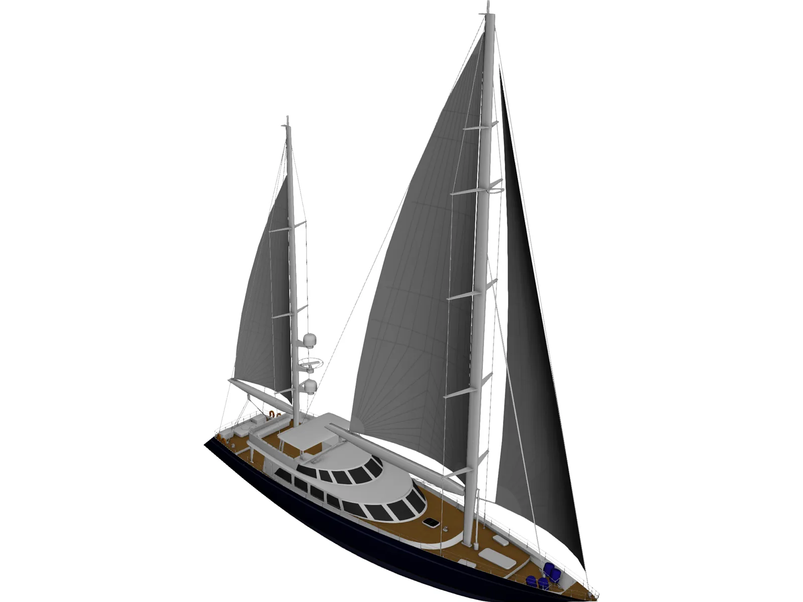 Sailboat 3D Model