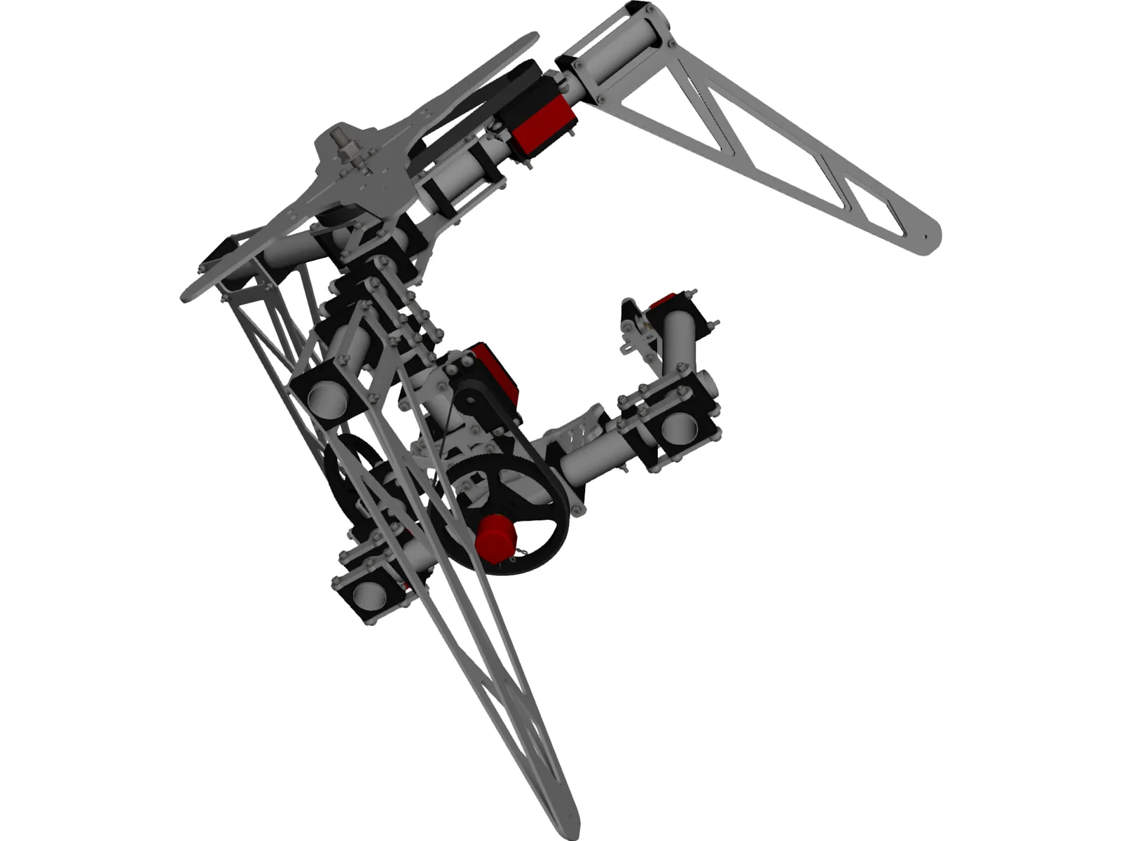 Camera Gimbal 3 Axis 3D Model