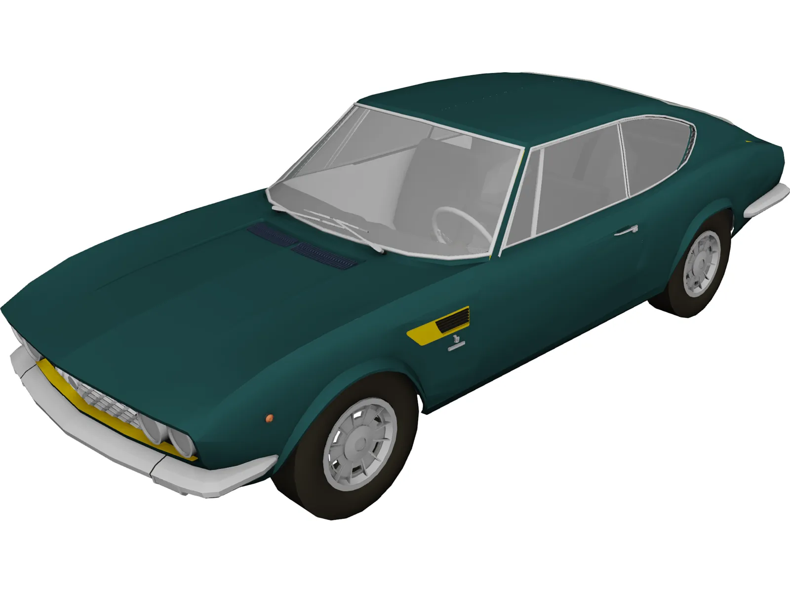 Fiat Dino Coupe (1967) 3D Model