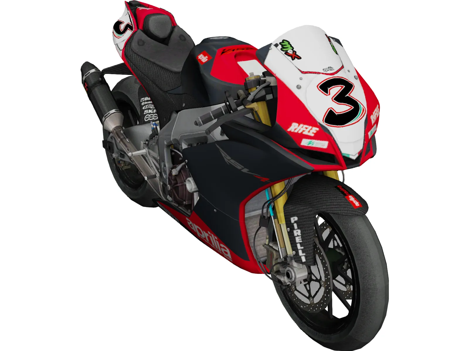 Aprilia RSV4 3D Model