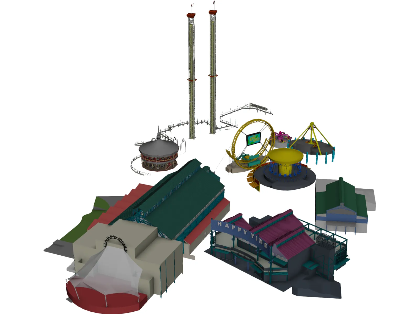 Amusement Park 3D Model