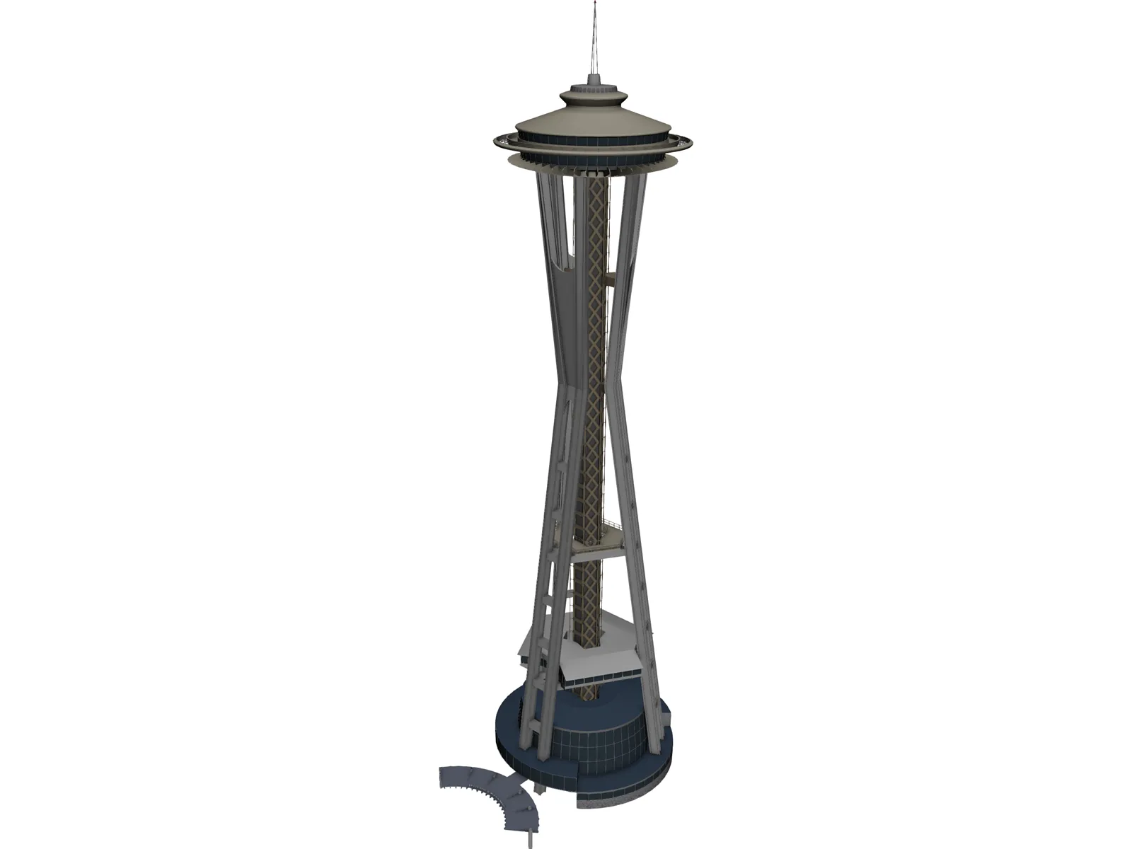 Seattle Space Needle 3D Model