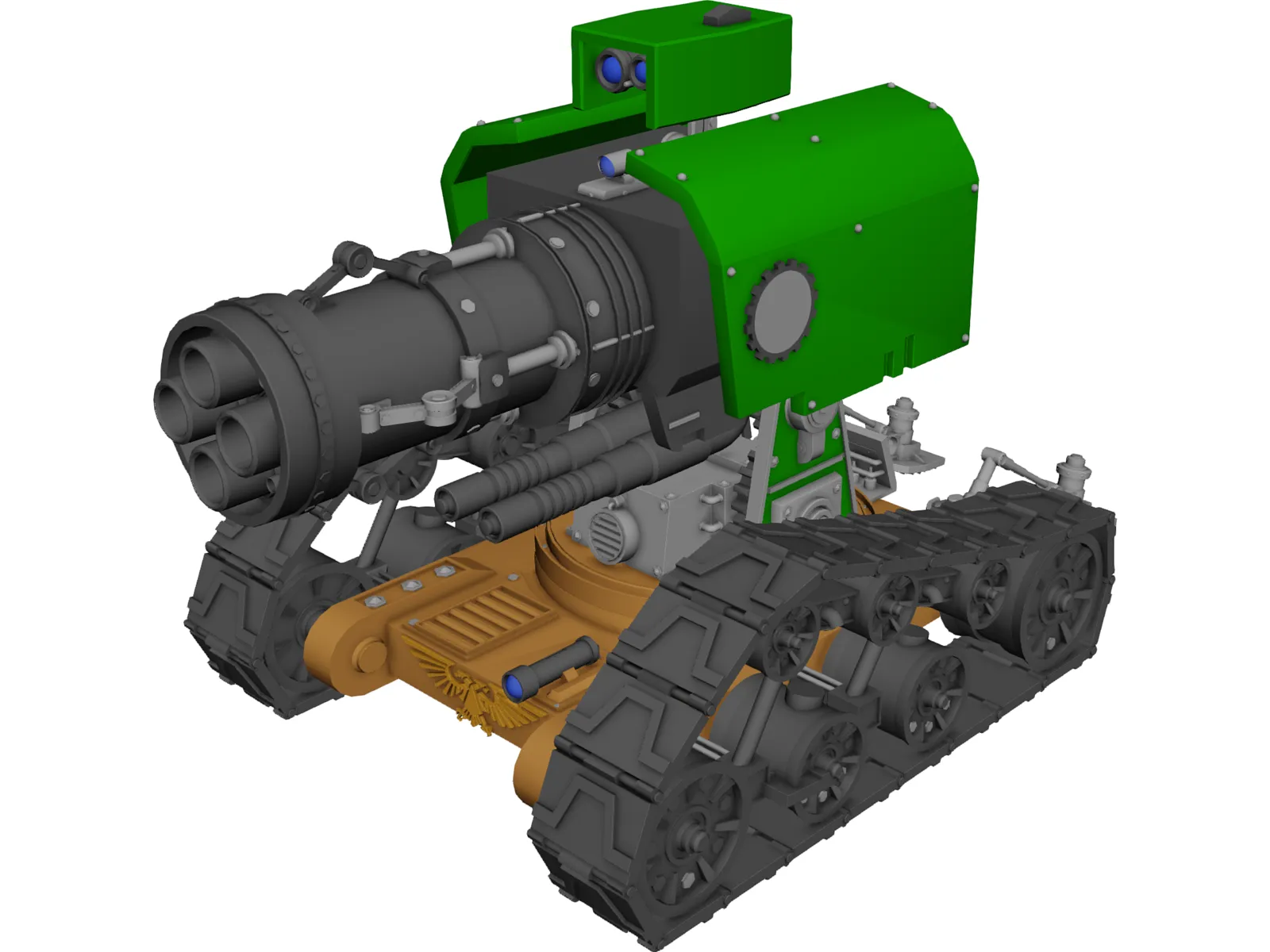 Space Marine Tank 3D Model