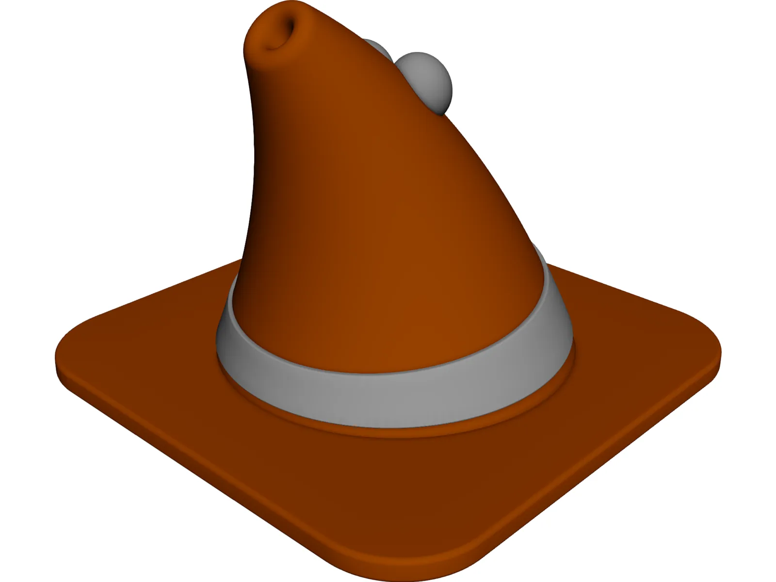 Angry Cone 3D Model