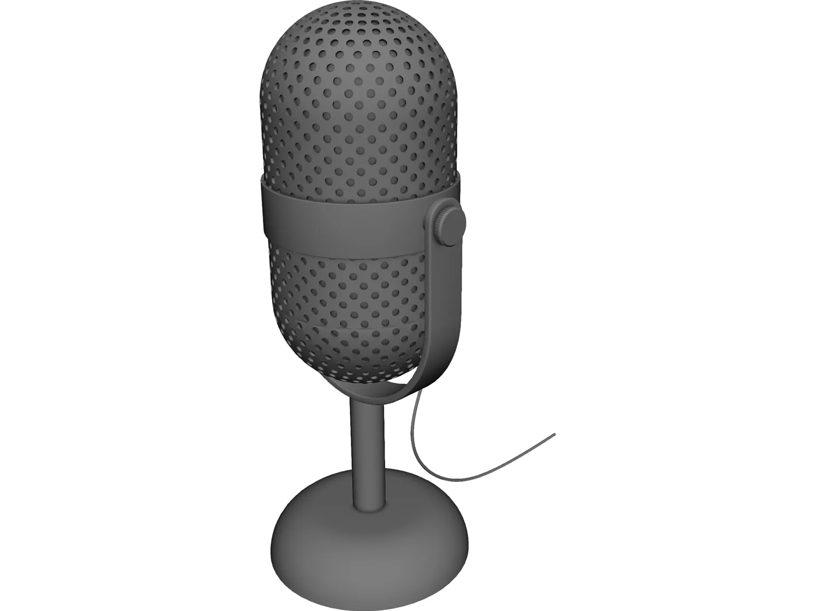 Vintage Microphone 3D Model