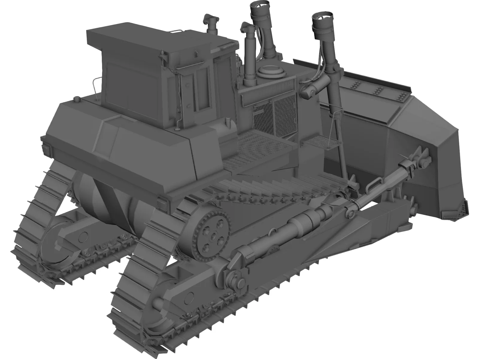 Caterpillar Bulldozer 3D Model