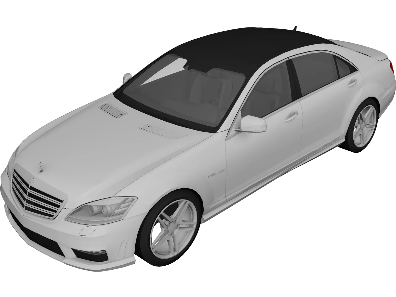 Mercedes-Benz S65 AMG (2012) 3D Model