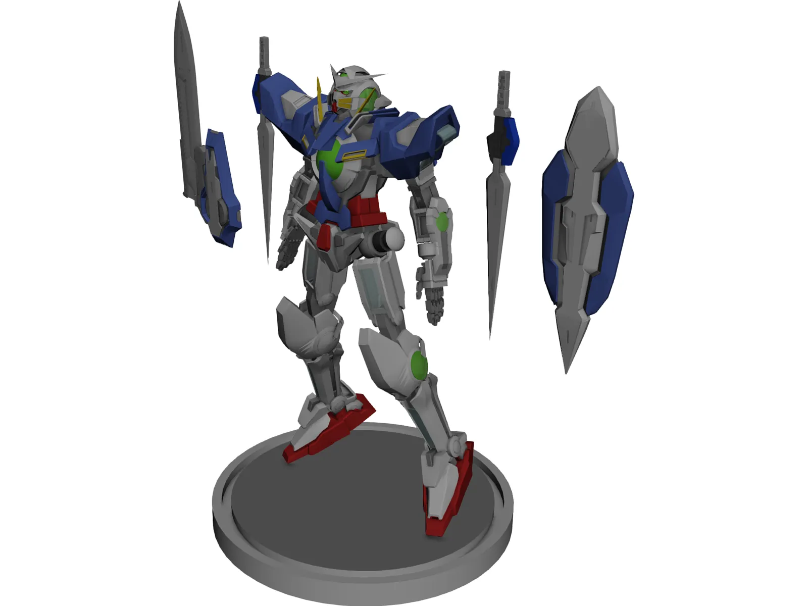 Gundam Exia 3D Model