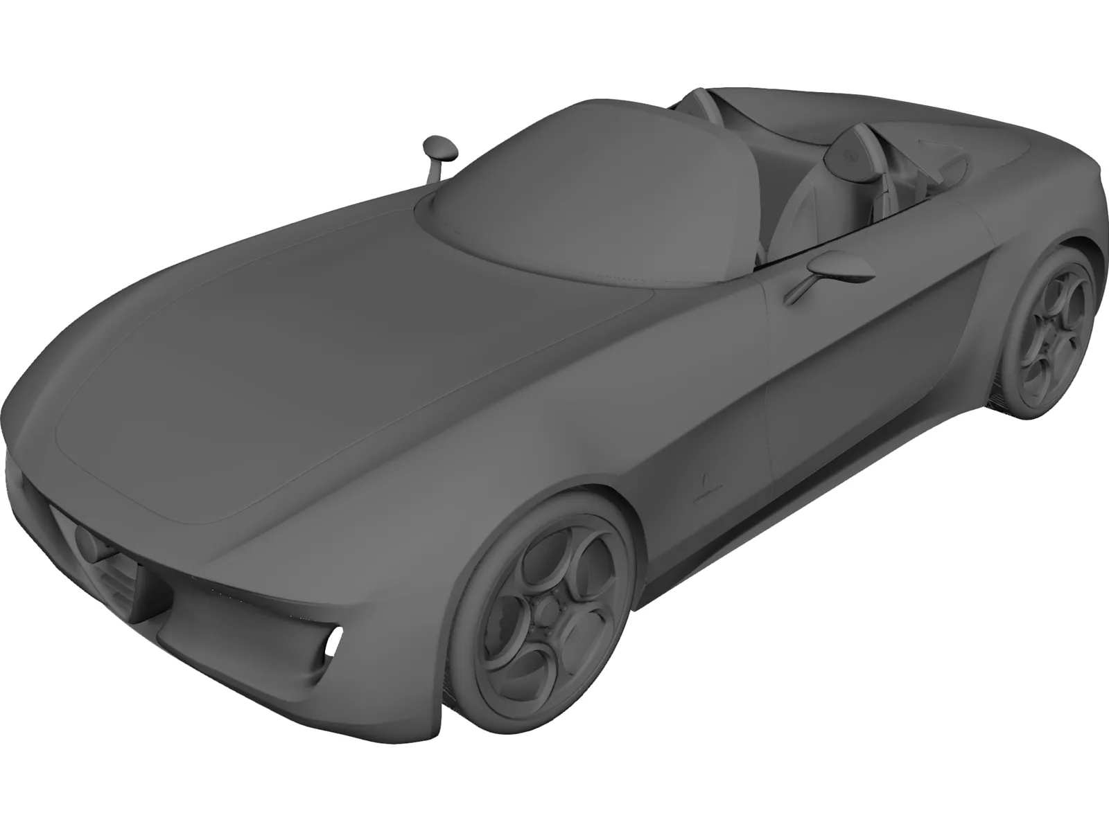 Alfa Romeo 2uettottanta Concept (2010) 3D Model