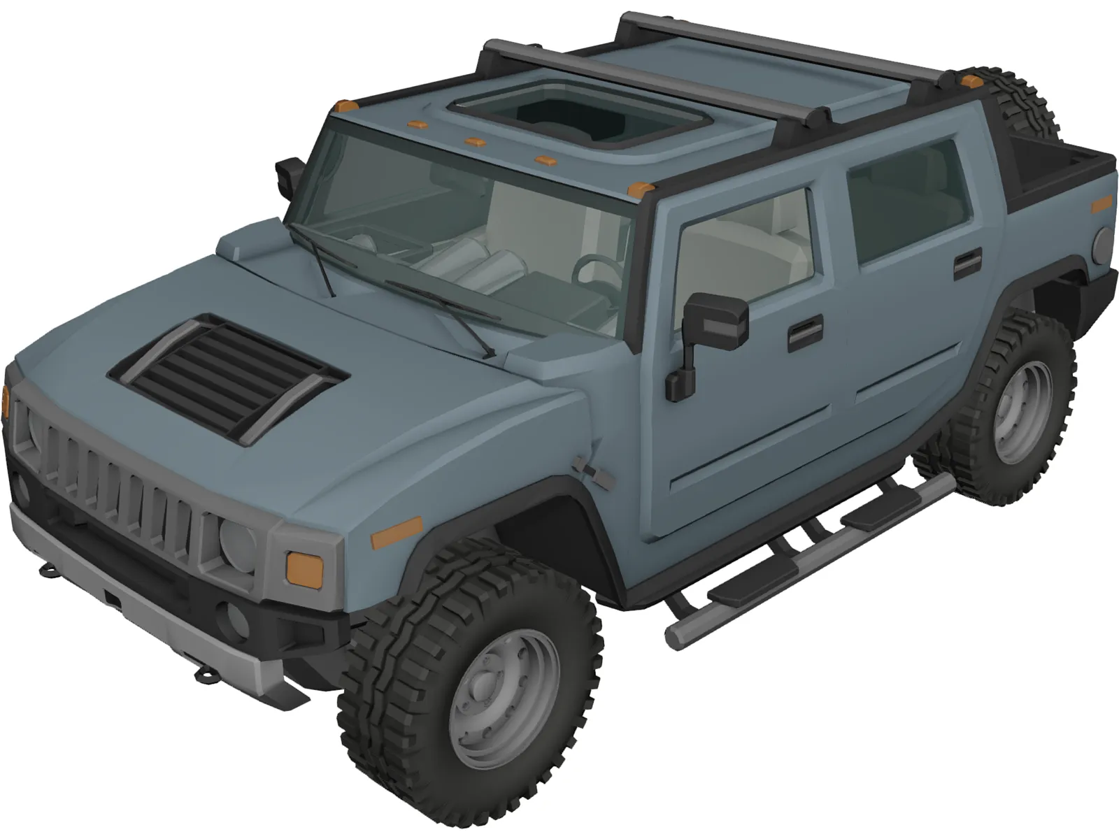 Hummer H2 3D Model