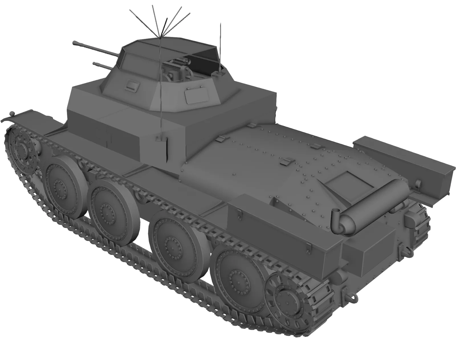 Aufklärungspanzer 38 3D Model