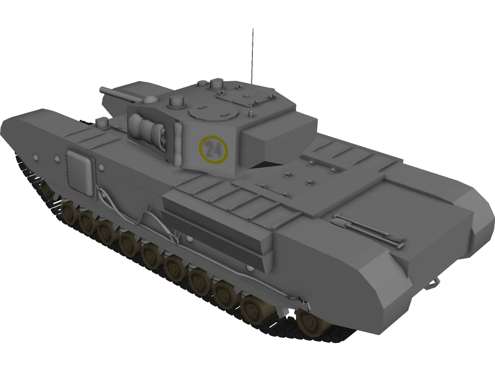 Churchill Mk IV 3D Model