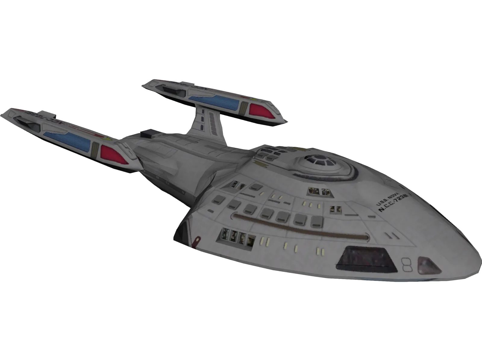 Nova Class Starship 3D Model