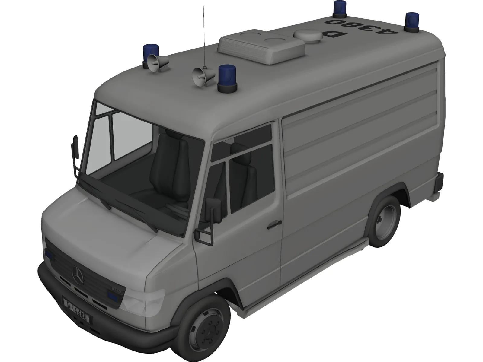 Mercedes-Benz Vario Rettungs 3D Model