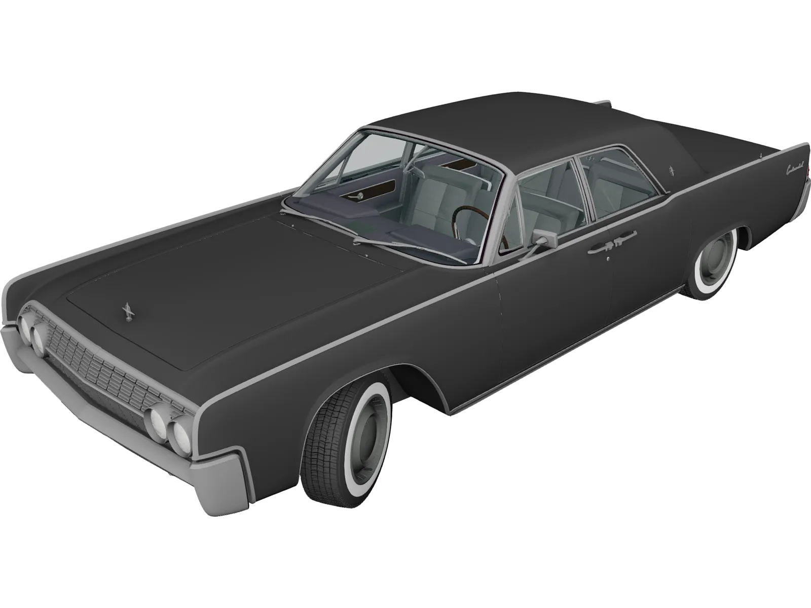 Lincoln Continental Sedan (1962) 3D Model