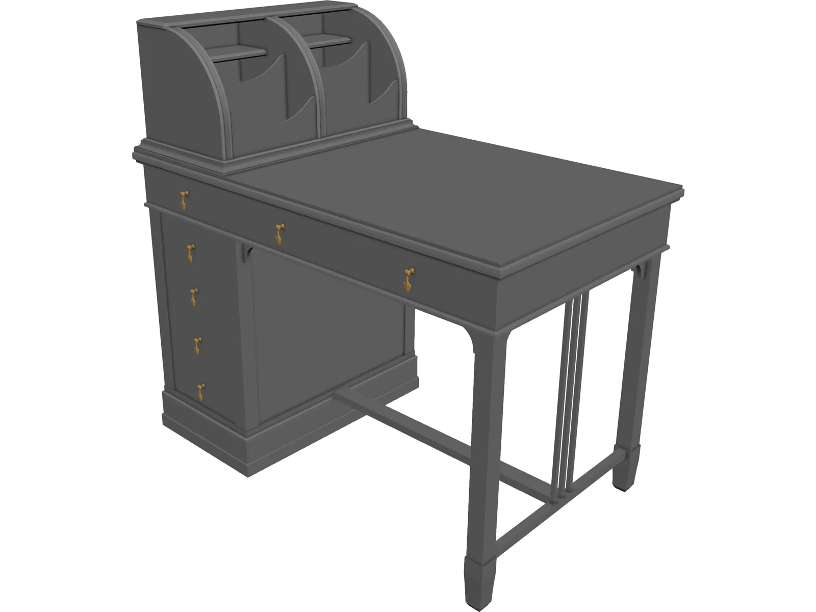 Desk Table 3D Model