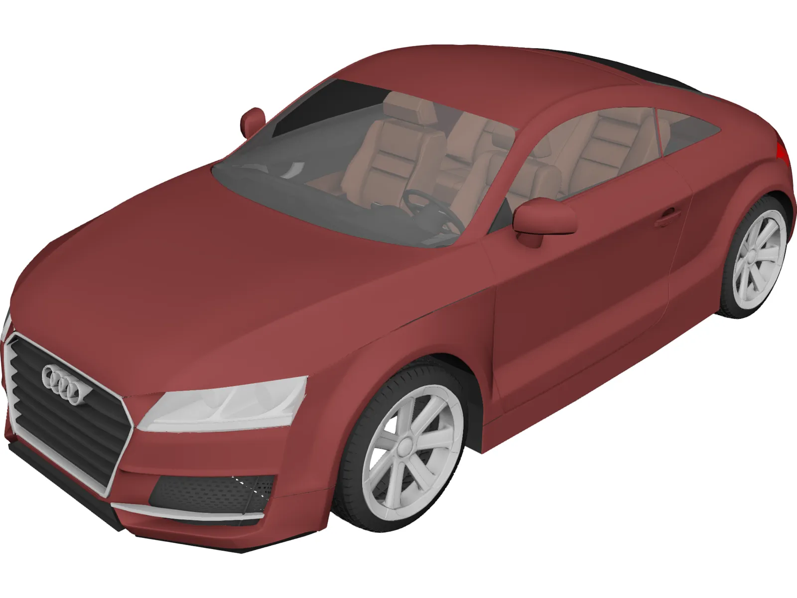 Audi TT (2015) 3D Model