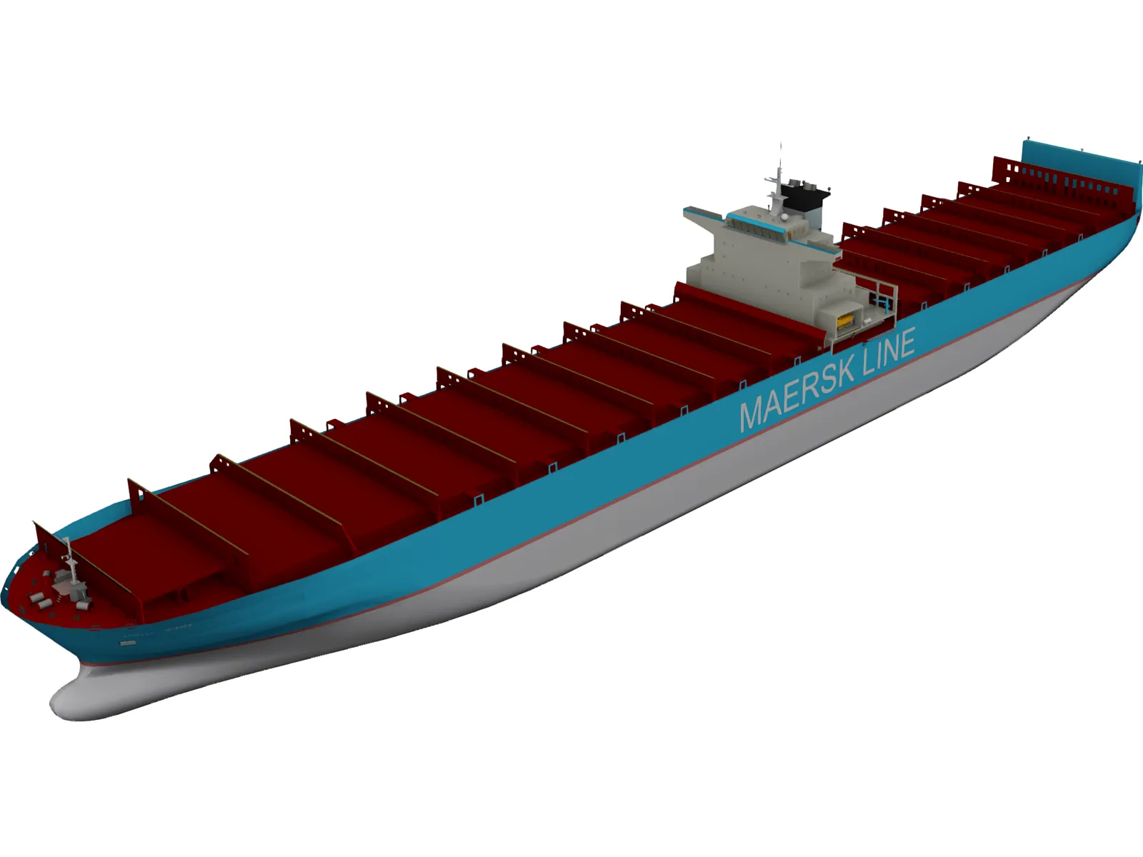 Maersk Container Ship 3D Model