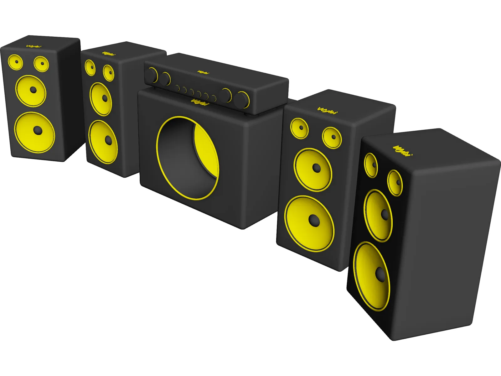 Sound System 3D Model