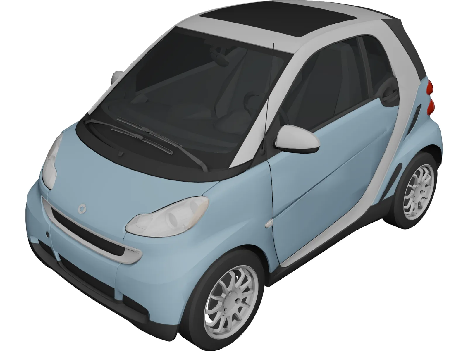 Smart ForTwo [W451] (2011) 3D Model