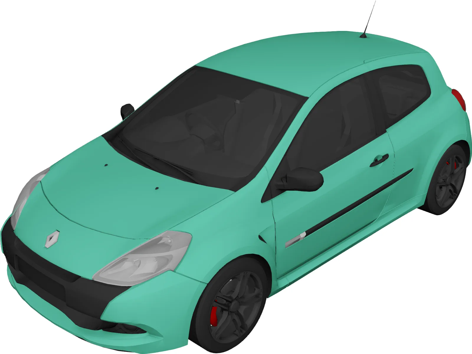 Renault Clio RS 200 Cup (2010) 3D Model